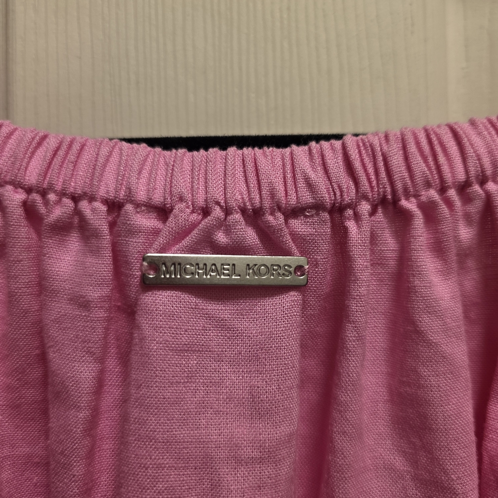 Michael Kors Pink Off-Shoulder Blouse Size 0X New Without Tags - Picture 7 of 9